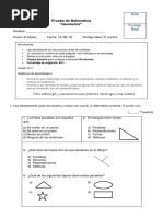 Prueba de Geometría