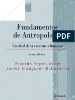 Fundamentos de Antropología Yepes y Aranguren LA CULTURA