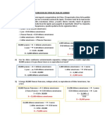 Ejercicios de Tipos de Tasa de Cambio