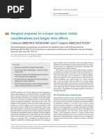 Hospital Response To A Major Incident: Initial Considerations and Longer Term Effects