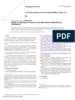 ASTM D95-05 (Metodo de Prueba Estandar para Agua en Productos Del Petroleo y Materiales Bituminosos Por Destilación) PDF