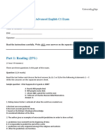 0english C1 ACLES Exam With Answers PDF