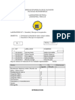 Guía Nº1 de Laboratorio Práctico de Física III Densidad y Principio de Arquímedes UEES