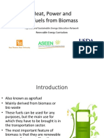 Heat, Power and Biofuels From Biomass: Agricultural Sustainable Energy Education Network