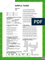 Práctica de Inglés Presente Simple Tense