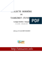 Dictionnaire Tamzret Tunisie