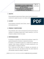 Procedimientos Pruebas Hermeticidad y Resistencia (Hidraulica) FILTROS CorrecciónP&GES