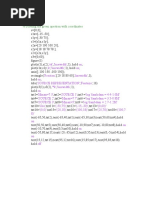 % Plotting The Given Question With Coordinates