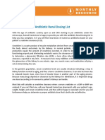 2016 01 M.R. Antibiotic Renal Dosing PDF