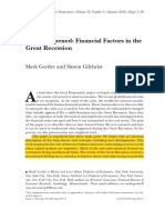 What Happened: Financial Factors in The Great Recession: Mark Gertler and Simon Gilchrist