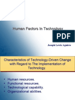 Human Factors in Technology Human Factors in Technology