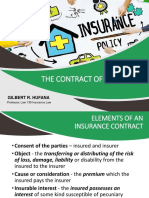 The Contract of Insurance: Gilbert R. Hufana