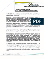 CONADE Sobre ADEPCOCA y La Asunta