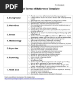 Terms of Reference Template