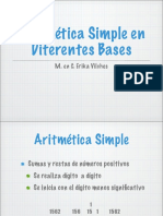 Aritmetica Simple en Diferentes Bases