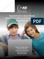 Argumentación y Desarrollo Del Pensamiento Crítico en Entornos Virtuales de Aprendizaje