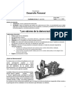 FICHA de LECTURA - Características de La Democracia 4S