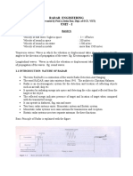 Radar Engineering Unit - I: Basics