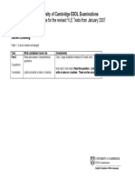 Specifications For The Revised YLE Tests From January 2007: University of Cambridge ESOL Examinations