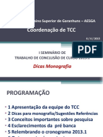 Slide Como Fazer TCC Aesga