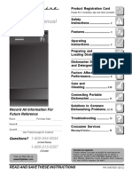 Use & Care Manual: Dishwasher