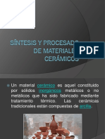 Síntesis y Procesado de Materiales Cerámicos Completo