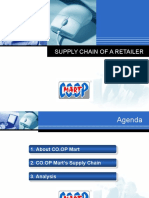 Operation Management-SUPPLY CHAIN OF A RETAILER-Example of Coop Mart