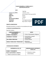 Plan de Desarrollo Curricular Abril Segundo 2018