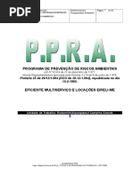 2013 - PPRA Da Eficiente para Rodomiles Que Presta Serviço Na Alpargatas em Campina Grande