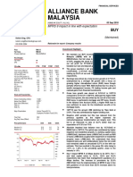 Alliance Bank Outlook