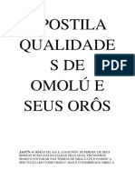 Apostila Qualidades de Omolú e Seus Orôs