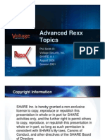 Advanced Rexx Topics