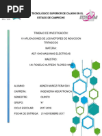 Aplicaciones de Los Motores de Induccion Trifasica