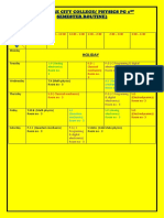 Midnapore City College (Physics PG 1 Semester Routine) : Holiday