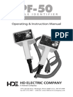 Operating & Instruction Manual: Cable Identifier