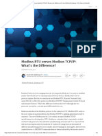 Modbus RTU Versus TCP/IP