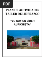 Plan Actividades Taller de Liderazgo