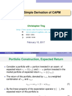 A Super Simple Derivation of CAPM