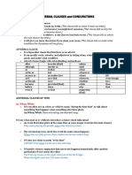 Adverbial Clauses and Conjunctions