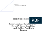 Procurement and Installation of Seven (7) Pieces Brand New Arch Rubber Pier/Dock Fenders