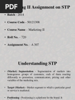 Marketing II Assignment On STP