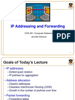 IP Addressing and Forwarding: COS 461: Computer Networks Jennifer Rexford