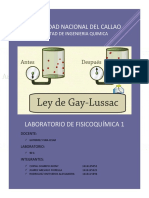 LAY DE Gay Lussac FISICOQUIMICA