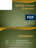 Lecture 1. Intro To Geography PDF