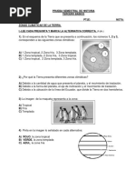 Prueba Semestral de Historia