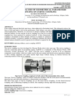 Design and Analysis of Geometrical Parameters Influencing On Curvic Coupling