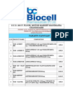 BIOCELL Product List