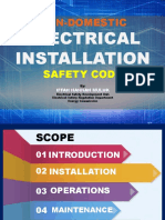 Presentation - Non-Domestic Electrical Installation Safety Code