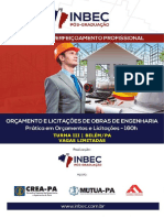 OLOE - ORÇAMENTO E LICITAÇÕES DE OBRAS DE ENGENHARIA - TURMA III - 160h - INBEC PA