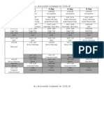 Ms. Mcdonald'S Schedule For 2018-19: A Day B Day C Day D Day E Day